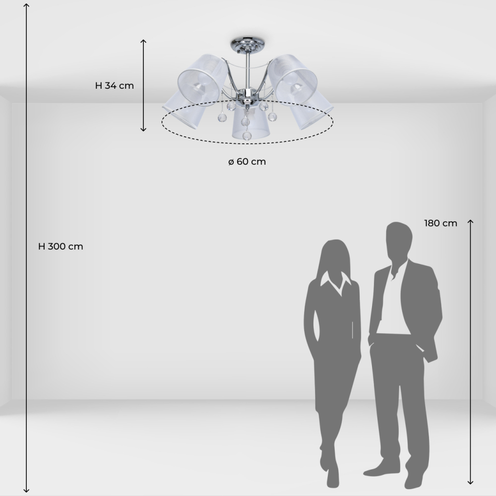 Люстра потолочная De City Лацио 103012305