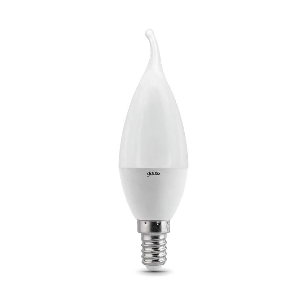 104101207 Лампа Gauss LED Candle tailed E14 6,5W 4100K 1/10/50, шт