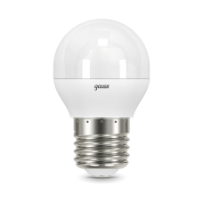 105102107 Лампа Gauss LED Globe E27 6.5W 100-240V 2700K 1/10/50