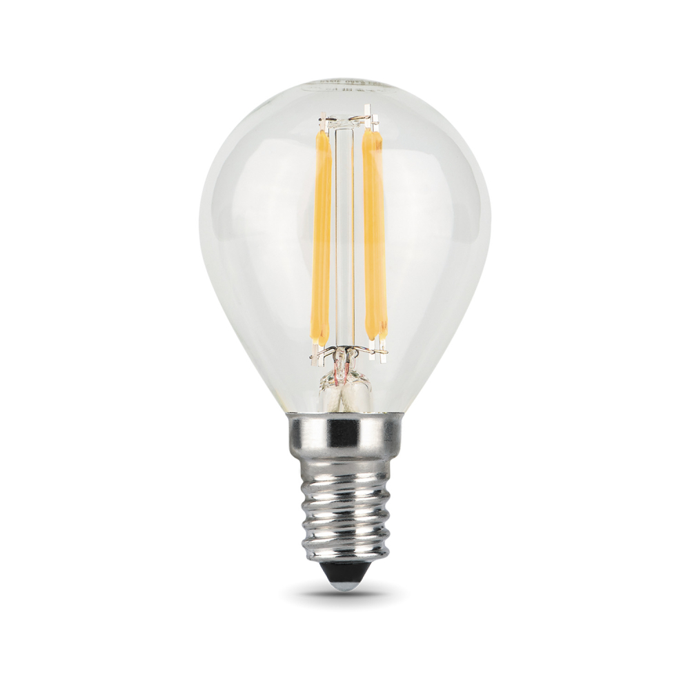 105801205 Лампа Gauss LED Filament Globe E14 5W 4100K 1/10/50