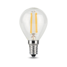 105801207 Лампа Gauss LED Filament Globe E14 7W 4100К 1/10/50, шт