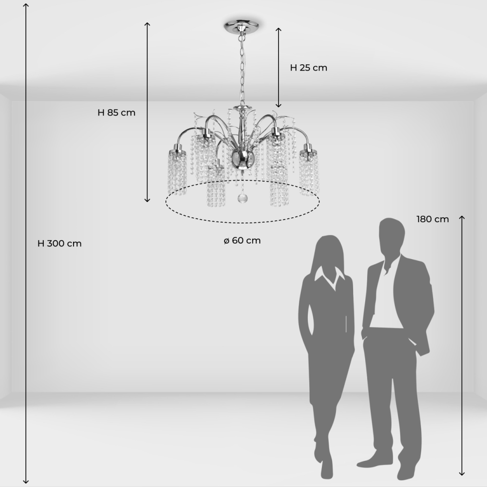 Люстра подвесная De City Бриз 111017706