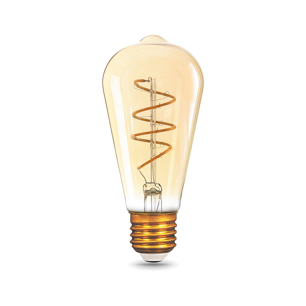 157802006 Лампа Gauss LED Filament ST64 Flexible E27 6W Golden 360lm 2400K 1/10/40 157802006 Лампа Gauss LED Filament ST64 Flexible E27 6W Golden 360lm 2400K 1/10/40
