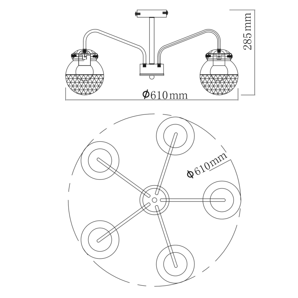 Люстра потолочная De City Вита 220012905