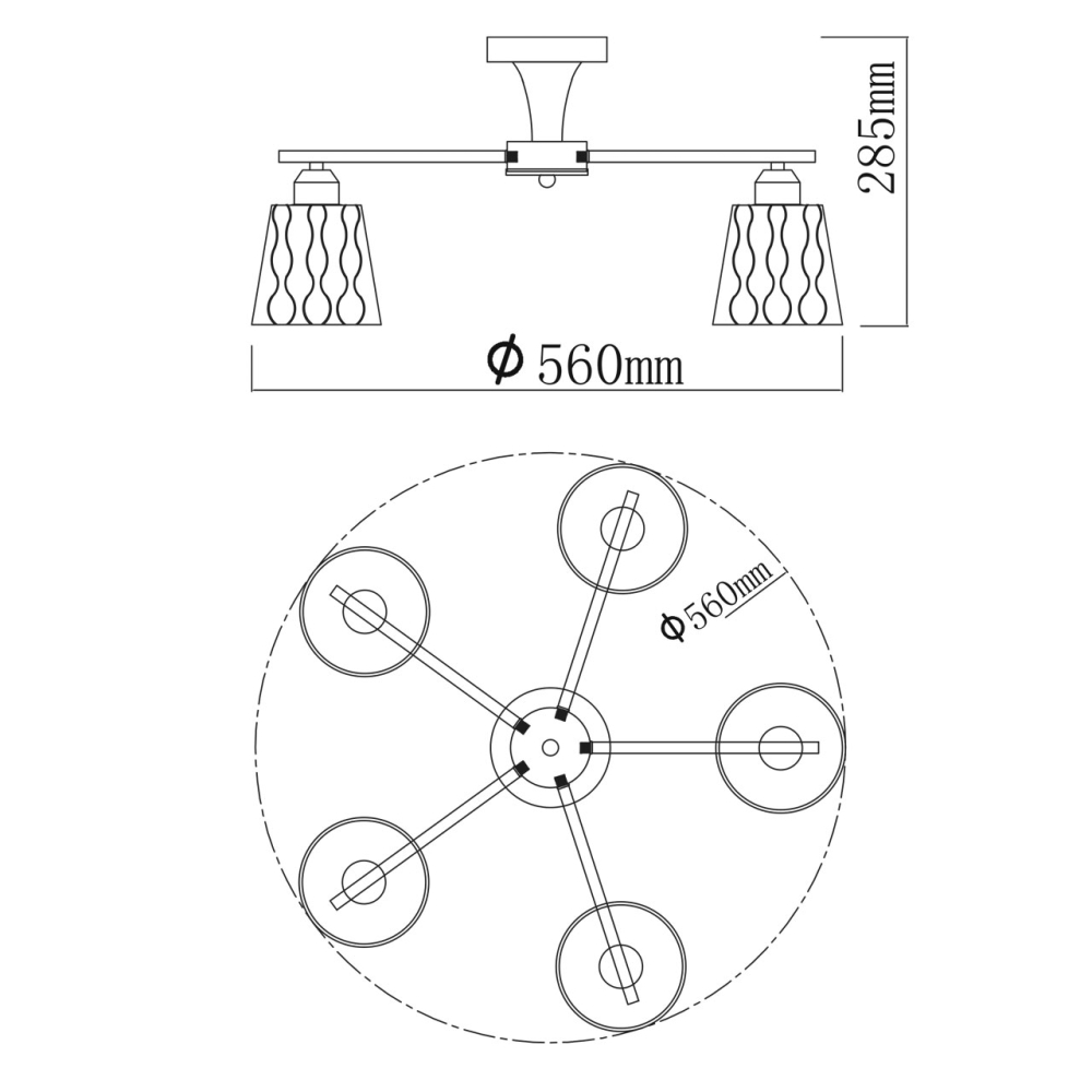 Люстра потолочная De City Вита 220013005