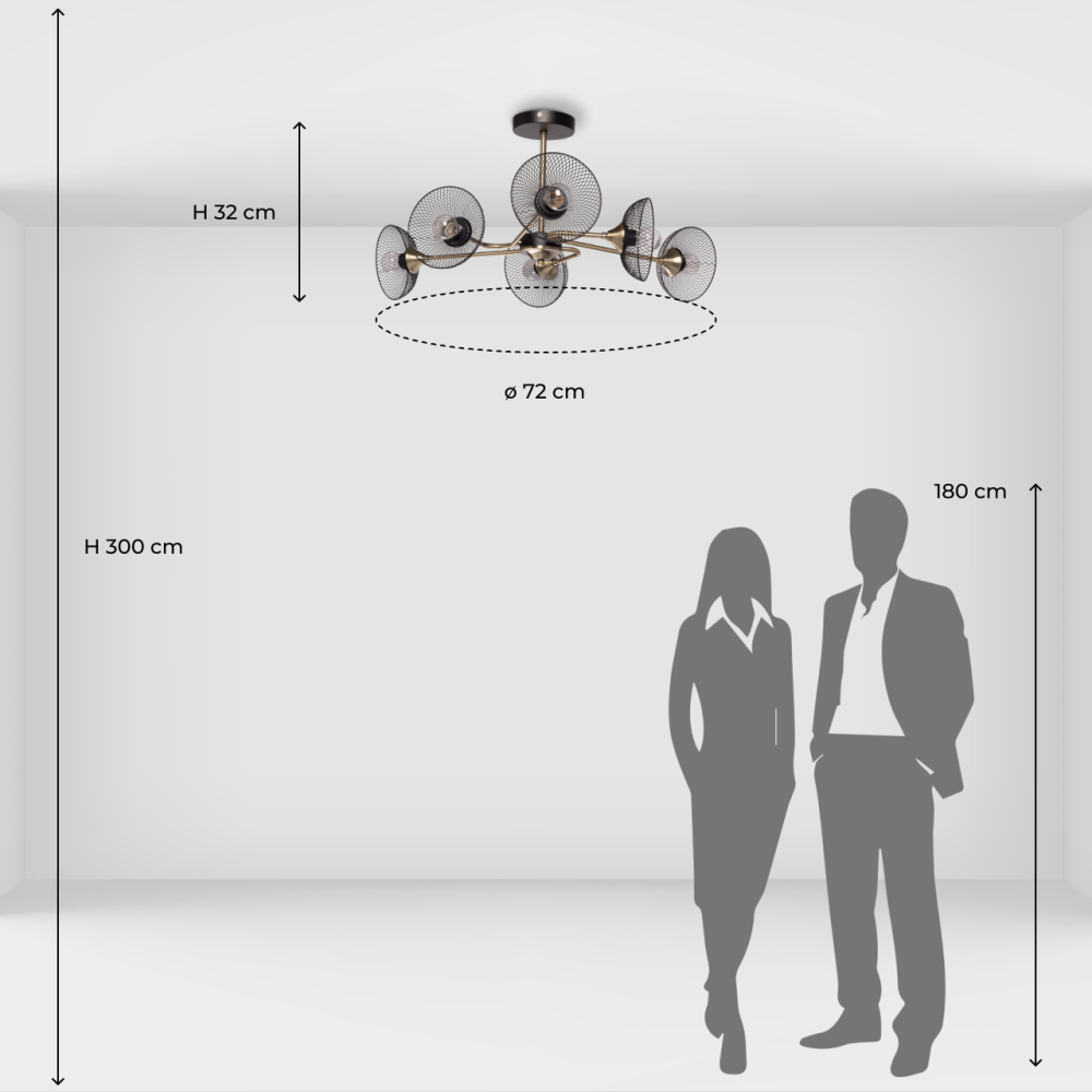 Люстра потолочная De City Вита 220014206