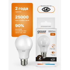 23210 Лампа Gauss Elementary LED A60 E27 10W 2700K 1/40