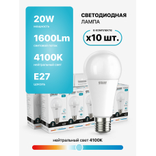 23229 Лампа Gauss LED Elementary A60 12W E27 4100K 1/10/50