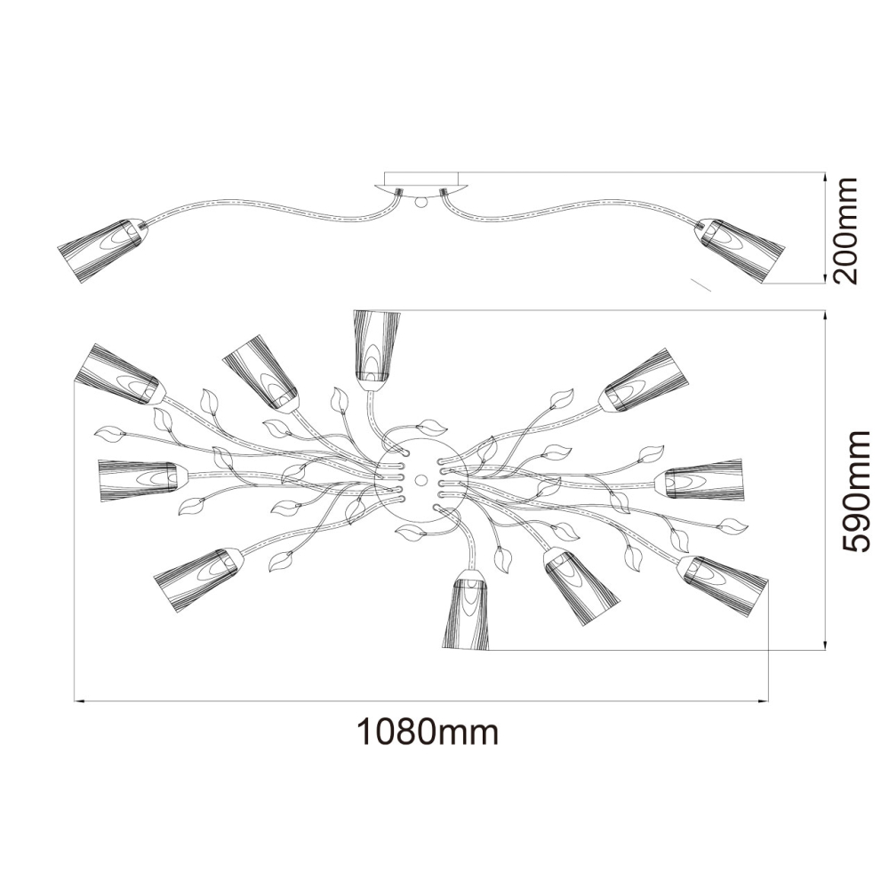 Люстра потолочная MW-Light Восторг 242015410
