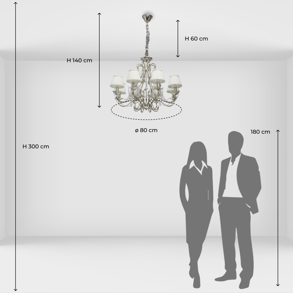 Люстра подвесная Chiaro Валенсия 299011608