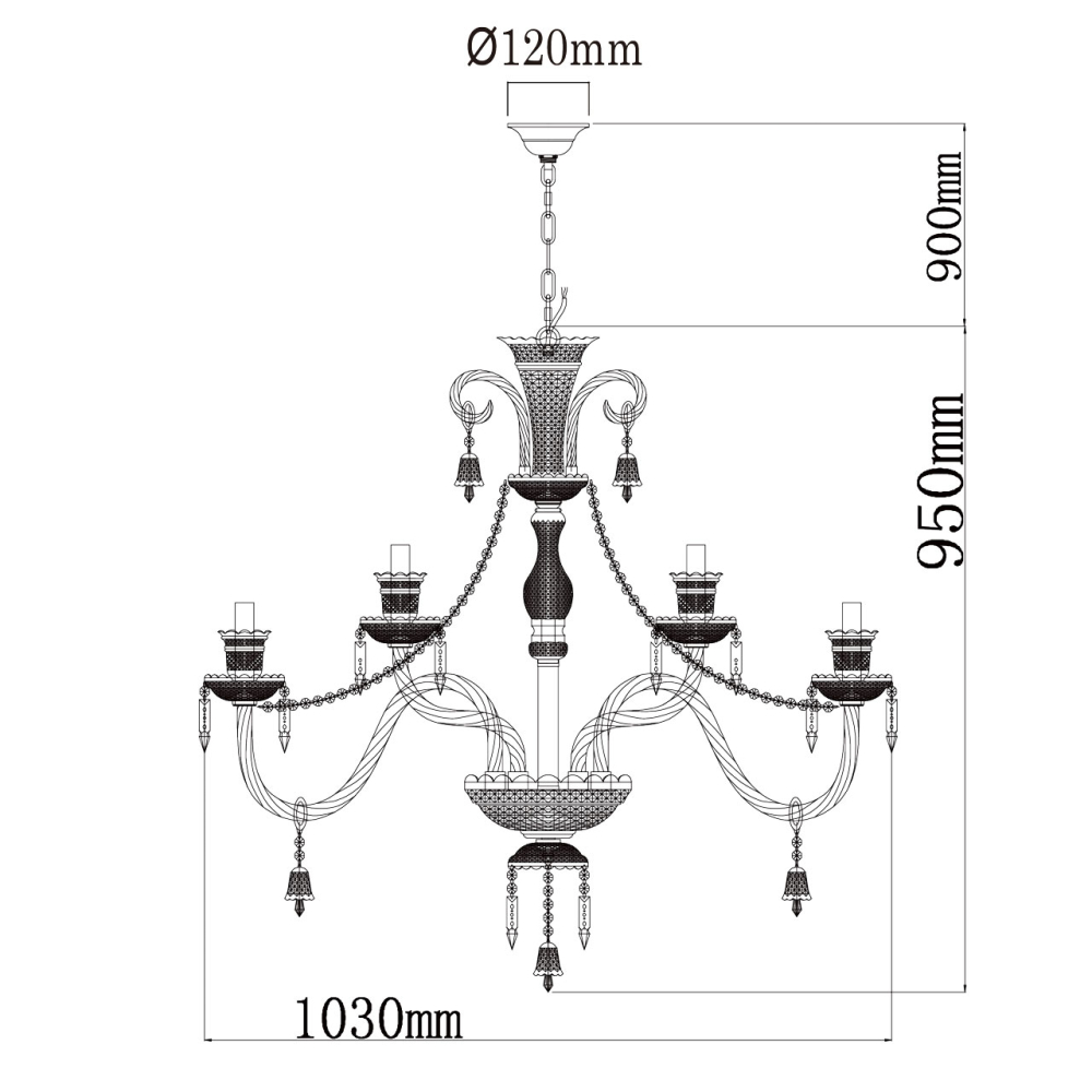 Люстра CHIARO Барселона