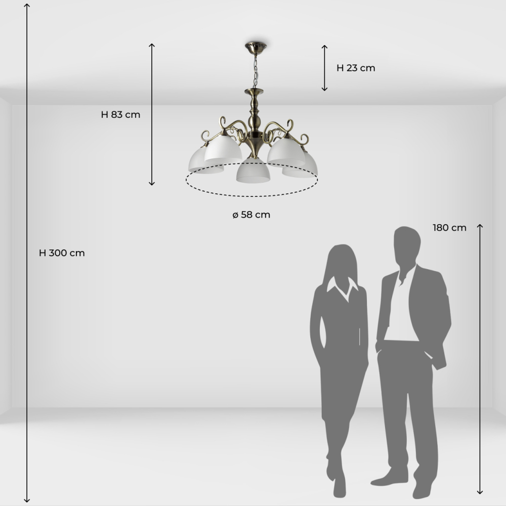Люстра подвесная De City Olimp 318014705 Люстра подвесная De City Olimp 318014705