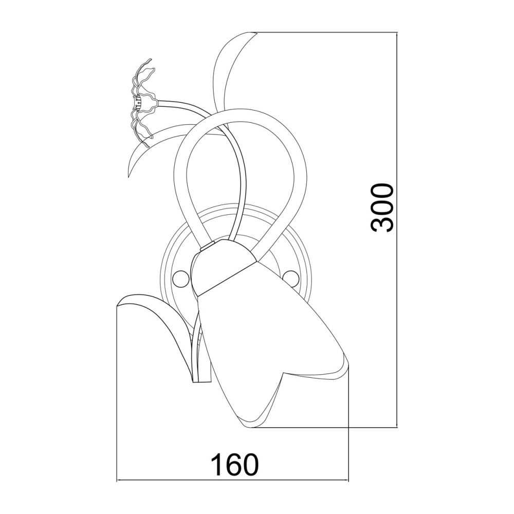 Бра MW-Light Аида 323023801 Бра MW-Light Аида 323023801