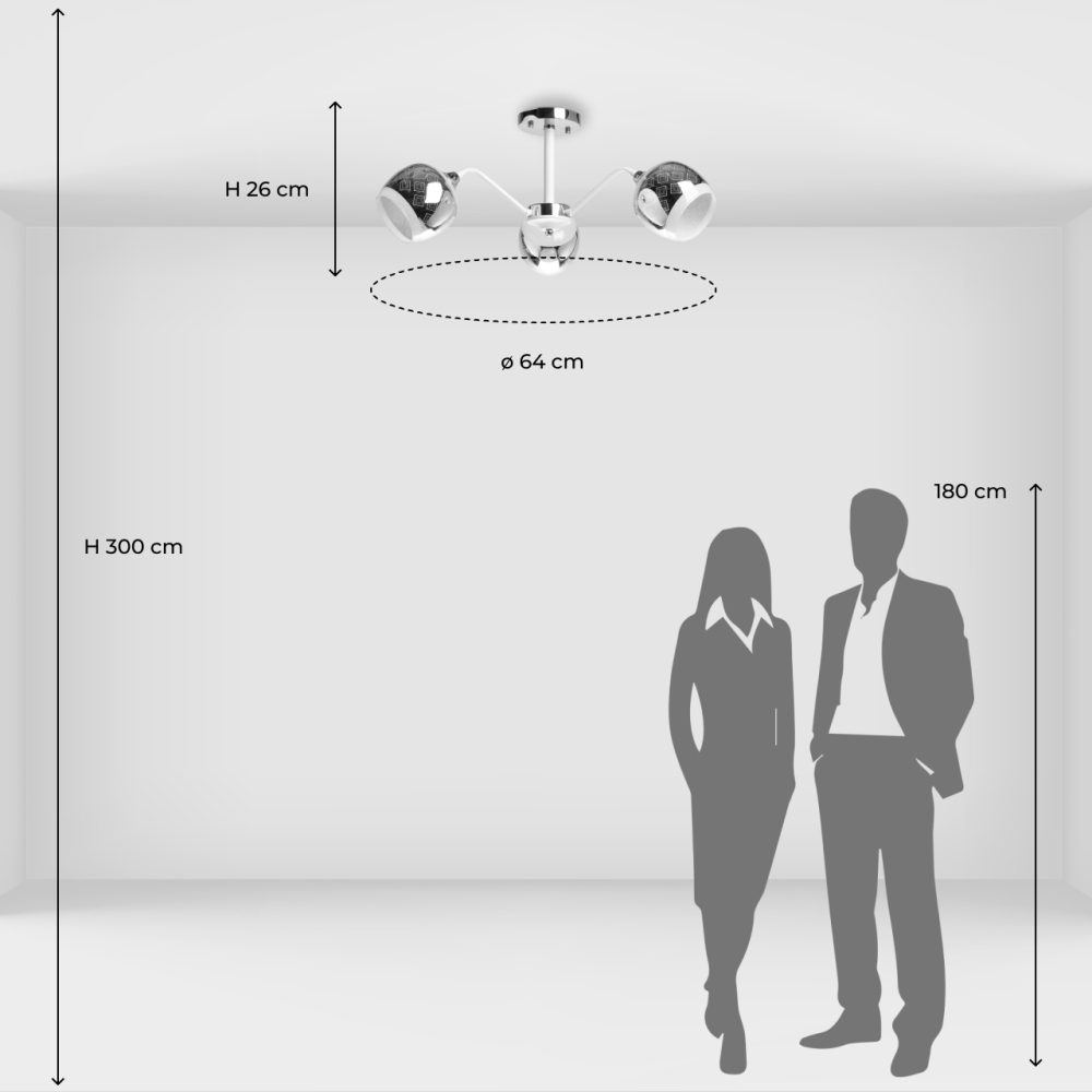 Люстра потолочная De City Альфа 324018603