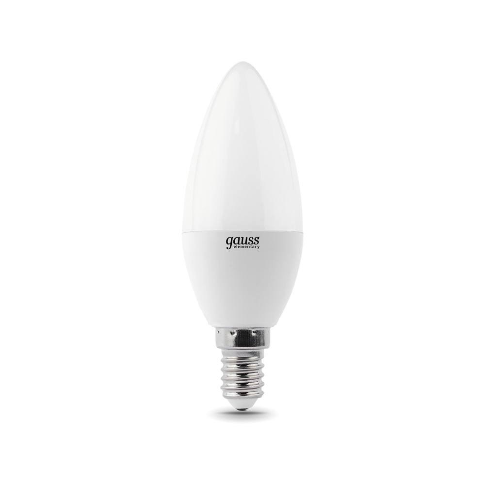 33110 Лампа Gauss LED Elementary Свеча 10W E14 710lm 3000K 1/10/100 33110 Лампа Gauss LED Elementary Свеча 10W E14 710lm 3000K 1/10/100