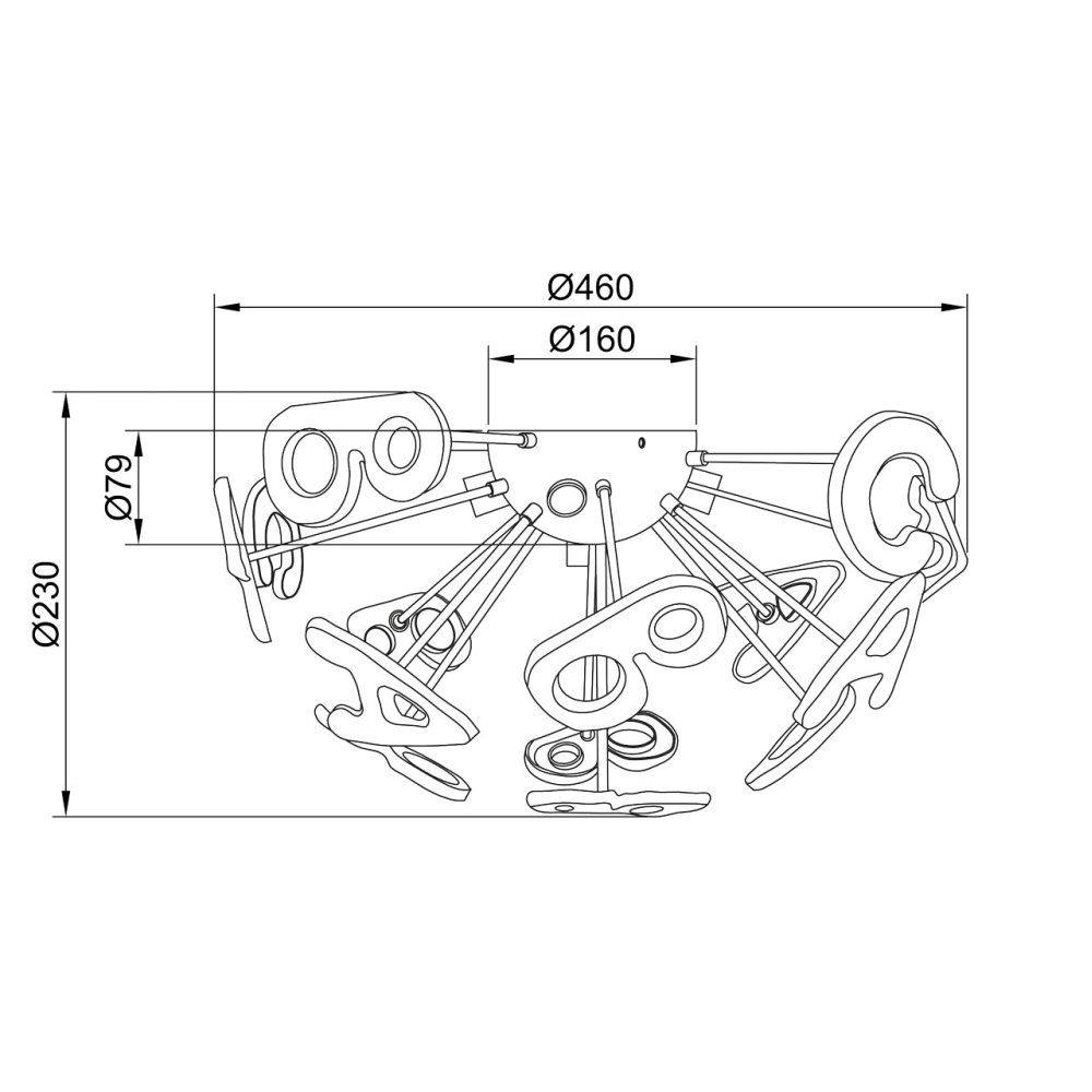 Люстра потолочная MW-Light Улыбка 365013705
