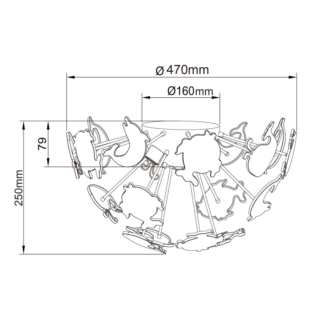 Люстра потолочная MW-Light Улыбка 365014605