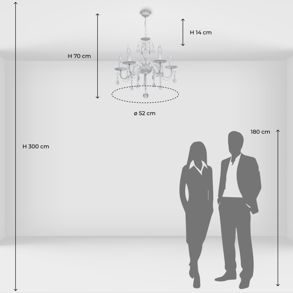 Люстра De City Аврора