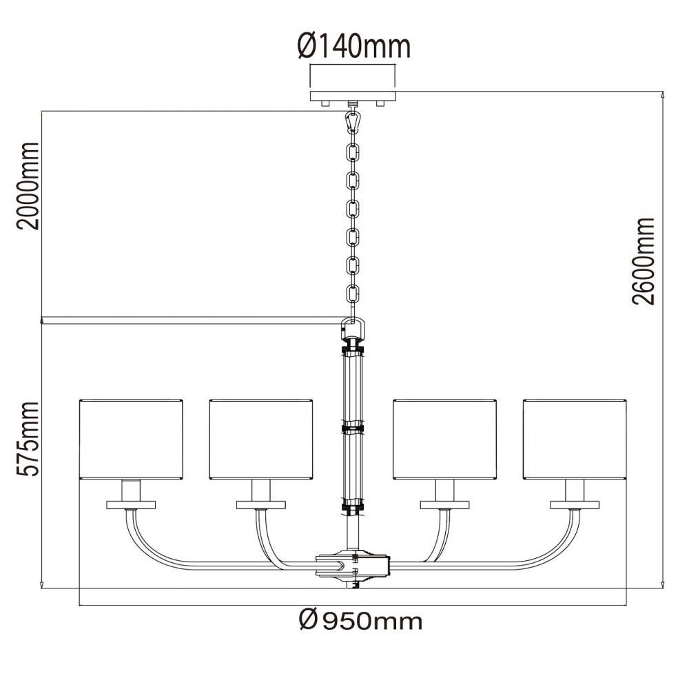 Люстра подвесная Chiaro Palermo 386017008