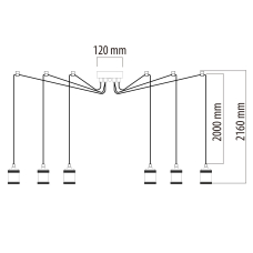 Люстра DeMarkt Фьюжн 392017206