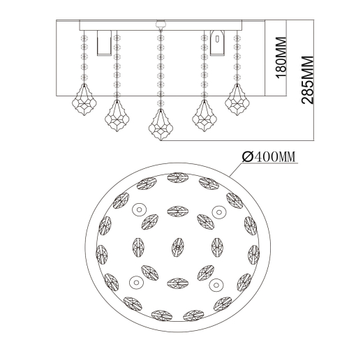 Люстра потолочная MW-Light Жаклин 465015904