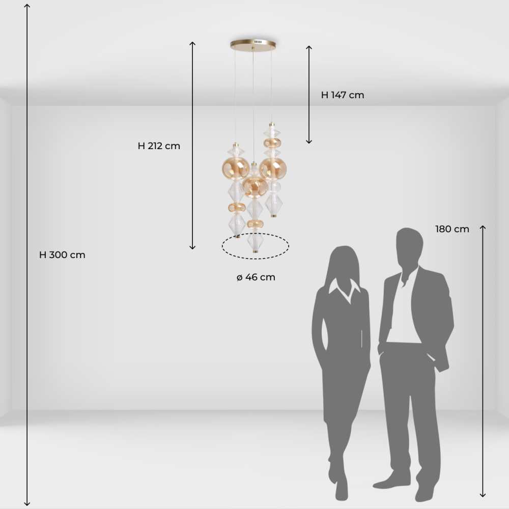 Люстра подвесная Regenbogen Виттинген 493011103