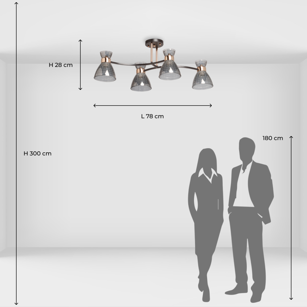 Люстра потолочная De City Dela 635015904