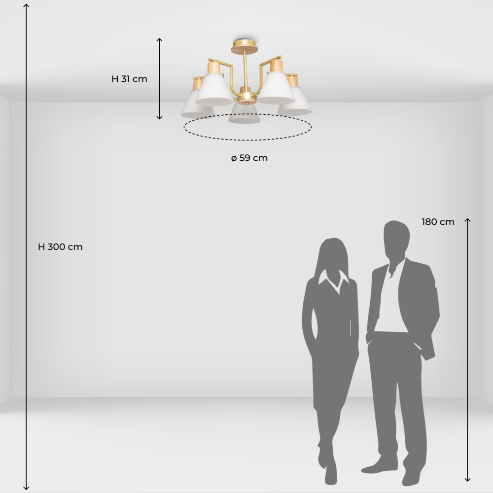Люстра потолочная De City Dela 635016505