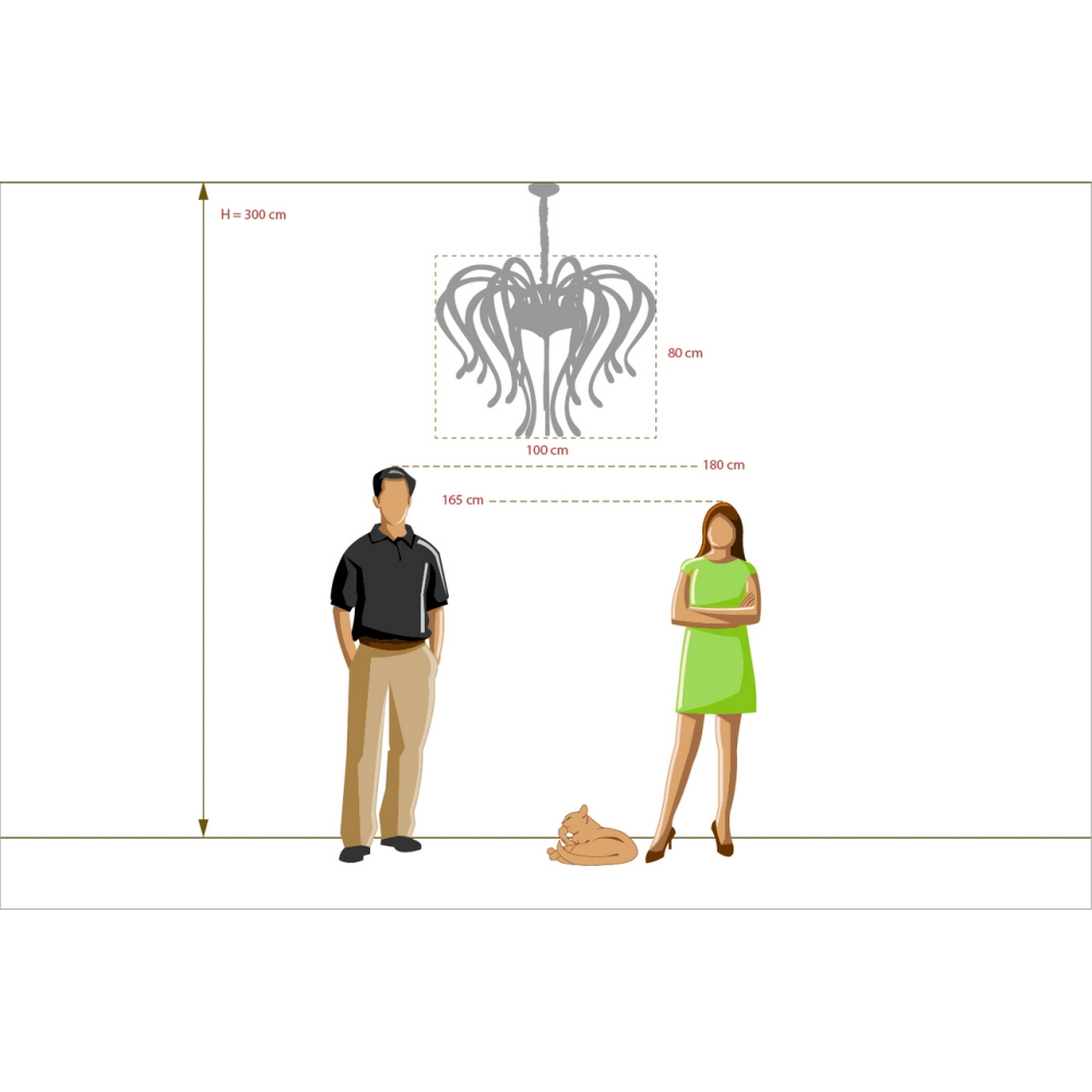 Люстра подвесная Regenbogen Платлинг 661015420