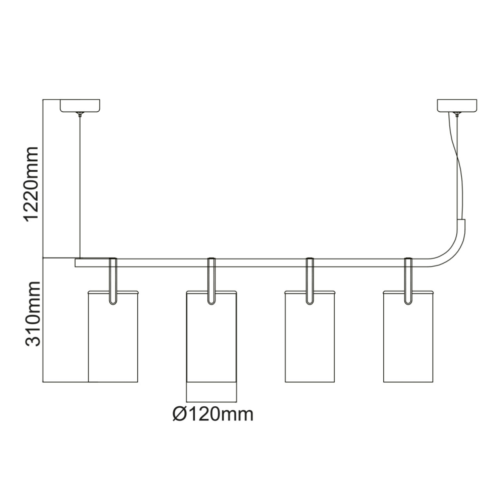 Подвесной светильник DeMarkt Тетро 673014504