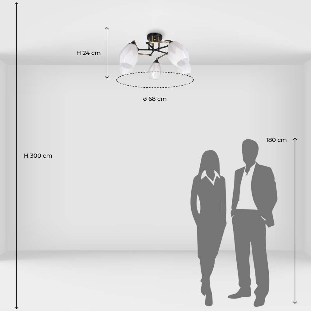 Люстра потолочная De City Акцент 680012105