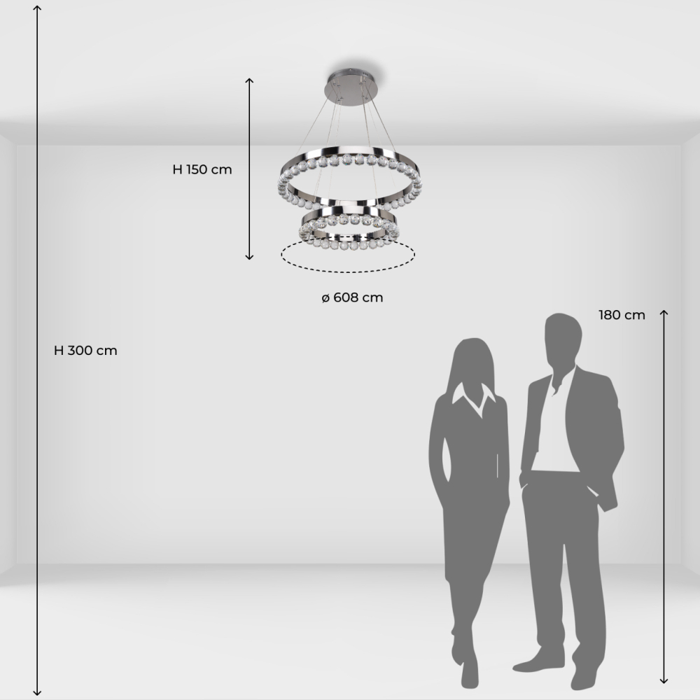 Люстра подвесная DeMarkt Глобула 690010502