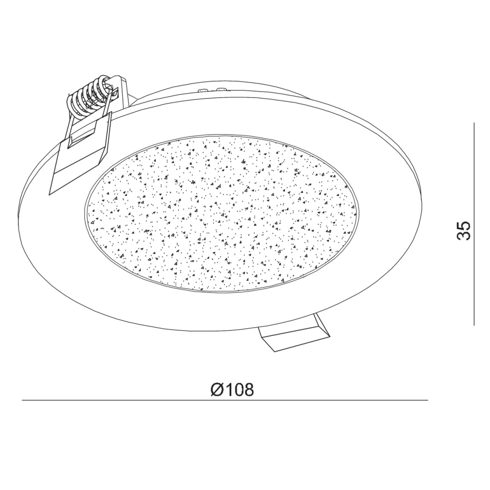 Встраиваемый светильник DeMarkt Стаут 702012201