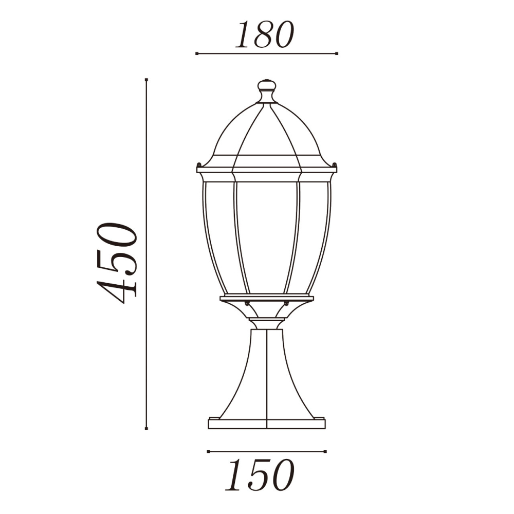 Уличный светильник DeMarkt Фабур 804040301